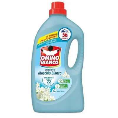 Produktbild von Omino Bianco Muschio Bianco Flüssigwaschmittel – 2240 ml für 56 Wäschen