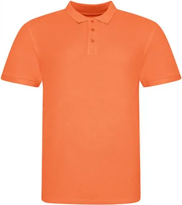 Immagine prodotto di Just Polo JP100 | Polo da uomo The 100 Polo, Cotone pettinato filato ad anelli - Colore: Mango Tango - Taglia: XL
