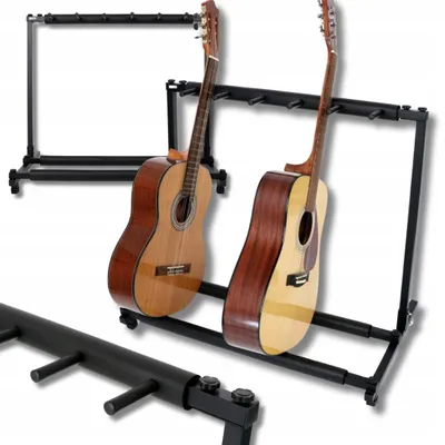 Produktbild von Korbi Gitarrenständer für 5 Gitarren, klappbar, robust