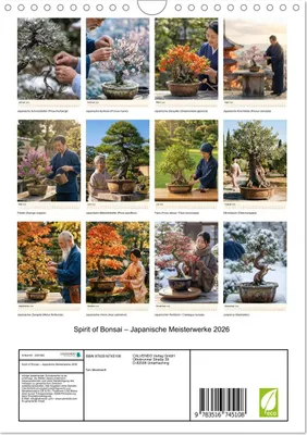 Produktbild von Spirit of Bonsai - Japanische Meisterwerke 2026 (Wandkalender 2026 DIN A4 hoch), CALVENDO Monatskalender