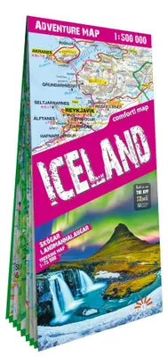 Image de Carte d'Islande, échelle 1:500 000, plastifiée, édition ExpressMap, année 2026