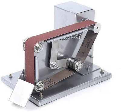 Zdjęcie produktu dla Elektryczna szlifierka taśmowa Szlifierka taśmowa Polerka Szlifierka taśmowa Mini polerka DIY Szlifierka srebrna Klei 4500-9000RPM AC110-240V
