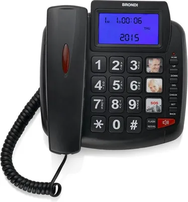 Immagine prodotto di Brondi Bravo 90 Telefono analogico Identificatore di chiamata Nero