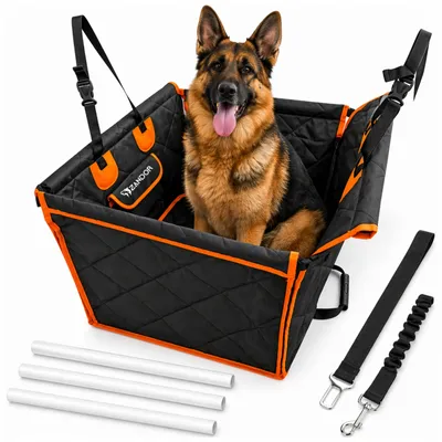 Produktbild von Zandor Hundesitz Auto XXL 2in1 Autoschutzdecke Hundebett wasserdicht bis 25 kg