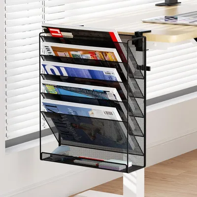 Produktbild von Dokumentenorganizer für A4, Zeitschriftenhalter für Wand, Bürobedarf