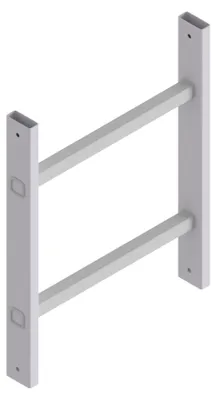 Zdjęcie produktu dla Drabinka Hymer, aluminiowa, 2 szczeble, długość 0,56 m