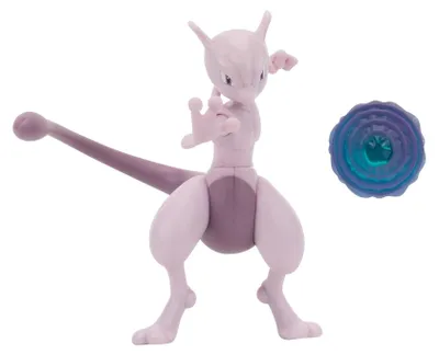 Produktbild von Pokémon PKW3370 - Battle Feature Figure - Mewtu, offizielle bewegliche Figuren, 11,5 cm