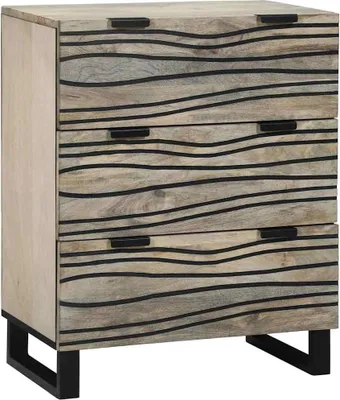 Zdjęcie produktu dla Maison Exclusive - Komoda, biały kolor, wymiary: 60 x 33,5 x 75 cm, wykonana z litego drewna mango