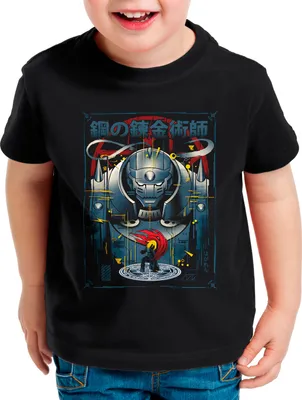 Produktbild von style3 Armored Alchemist Kinder T-Shirt fullmetal japan anime cosplay roy brotherhood
