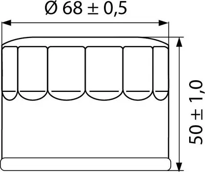 Produktbild von Hi-Q Ölfilter Patrone OF147 für Yamaha/Kymco - Erstausrüsterqualität
