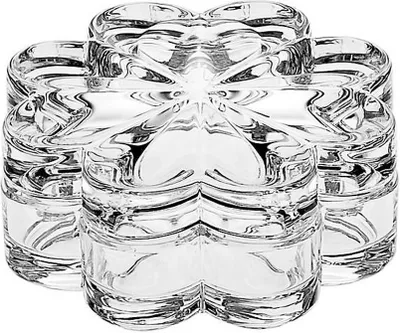 Produktbild von Glasdose Kleeblatt Imperial 13cm, aus Bleikristall