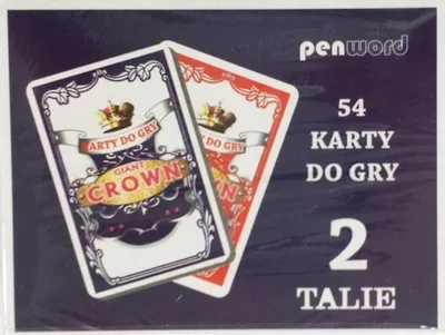 Zdjęcie produktu dla Karty do gry klasyczne 54 sztuki 2 talie Penword