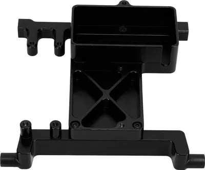 Image de Support de montage de servo fixe pour SCX6 1/6 Alliage d'aluminium Support de montage de servo fixe Noir