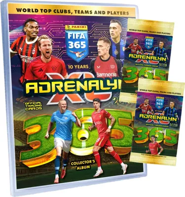 Produktbild von Panini Fifa 365 Karten 2025 - Trading Cards Sammelkarten - 1 Sammelmappe + 2 Booster
