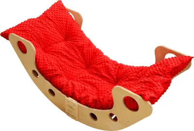 Immagine prodotto di Altalena Montessori in legno XL con cuscino e pieghevole