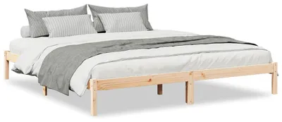 Produktbild von vidaXL Extra langes Massivholzbett ohne Matratze 200x220 Kiefernholz