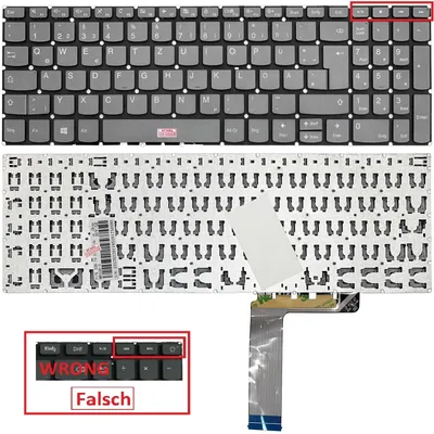 Produktbild von DEUTSCHE - Tastatur ohne Beleuchtung für Lenovo Ideapad 3-17IIL05, 3-17IML05, 3-17ARE05