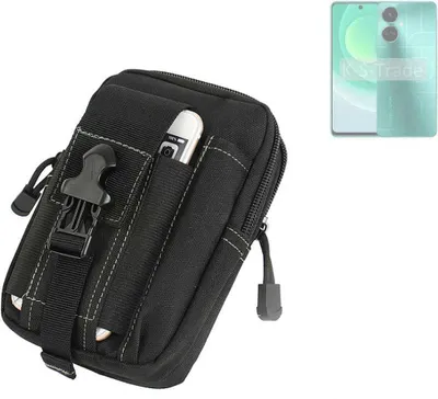 Produktbild von K-S-Trade Gürtel Tasche kompatibel mit Tecno Camon 19 Gürteltasche Holster Schutz Hülle Handy Hülle Smartphone outdoor Handy-Hülle schwarz