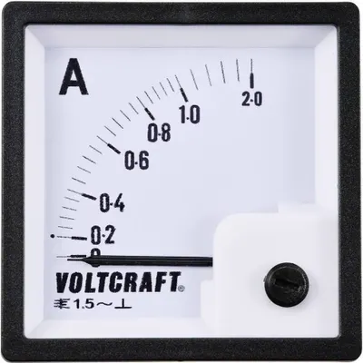 Produktbild von VOLTCRAFT AM-72X72/1A AM-72X72/1A Analog-Einbaumessgerät AM-72X72/1A 1 A Dreheisen