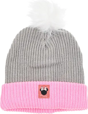 Produktbild von Minnie Mouse Kinder Winter Set 2 tlg. Mütze & Schal Loop Schlauchschal Mädchen   , Farbe:Grau, Größe:54