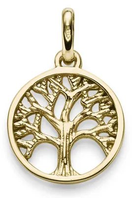 Produktbild von Anhänger Amulett Baum Lebensbaum aus 585 Gold Gelbgold 23x14,5mm
