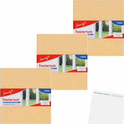 Produktbild von Jeden Tag Fenstertuch 35x38cm 3er Pack (3x1Stk Packung) + usy Block