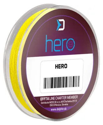 Zdjęcie produktu dla Delphin Żyłka Hero 8 Fluo Żółta 0,12 mm 8,20 kg 15 m