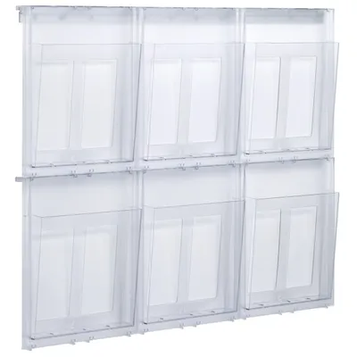 Produktbild von helit Wanddisplay "the placativ" 6 x DIN A4 hoch glasklar