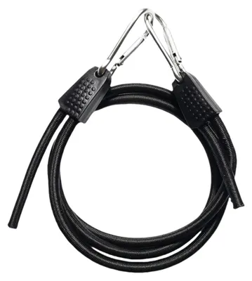 Produktbild von Spanngummi mit Karabiner 4 Stück 100cm Silber 22mm Breite