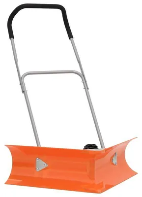Image de Pelle à neige jusqu'à 120 cm avec manche réglable – Lame à neige en acier orange et pelle de jardin