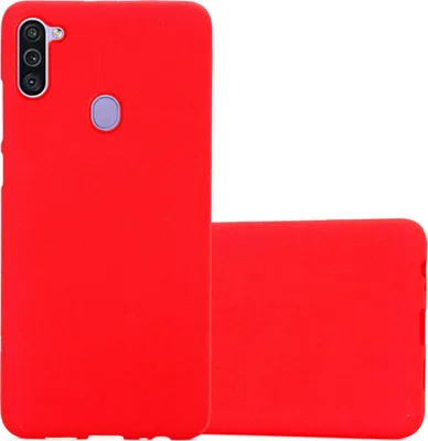 Produktbild von Cadorabo Schutzhülle für Samsung Galaxy A11 / M11 Hülle in Rot Handyhülle TPU Etui Cover Case
