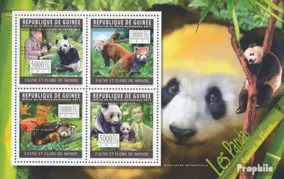 Produktbild von Briefmarken Guinea 2011 Mi 8319-8322 Kleinbogen (kompl. Ausgabe) postfrisch Pandas