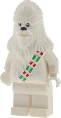 Produktbild von 1x Lego Minifigur Star Wars Wookie Snow Chewbacca weiß 75146 15307pb02 sw0763