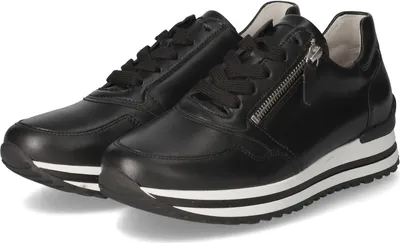 Produktbild von Gabor Low Sneaker Damen Glattleder Schwarz Größe: 4