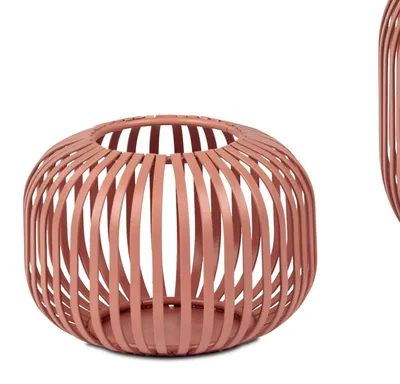 Produktbild von Windlicht Wili Stäbe in Kugelform H. 10cm apricot rosa aus Metall Formano F25
