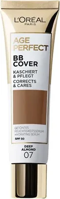 Produktbild von LorÉal paris AGE PERFECT BB COVER flüssiges Make-up SPF50 #07-tiefe Mandel 30 ml