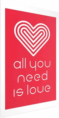 Produktbild von Posterpapier Poster - Let's Love Each Other 60x90 cm Text m-A-0905-ao-a