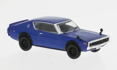 Produktbild von Tarmac Works JC64-010-BL - 1/64 - Nissan Skyline 2000 GT-R (KPGC110), blau, 1974