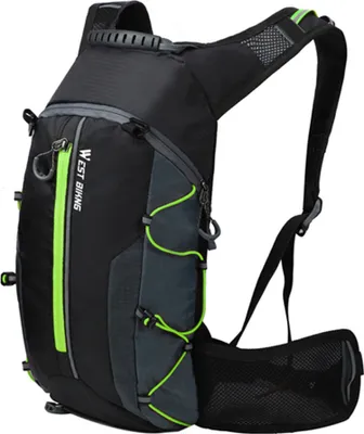 Zdjęcie produktu dla WEST BIKING Wodoodporna torba rowerowa Plecak rowerowy Oddychający 10 l Ultralekki plecak rowerowy z bukłakiem Plecak do nawadniania podczas wspinaczki i jazdy na rowerze