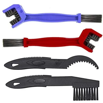 Imagen del producto de Kit de limpieza de cadena de bicicleta: conjunto eficaz para la limpieza de bicicletas, incluye cepillo y herramientas. Ligero, adecuado para todas las bicicletas, fabricado en plástico. Kit de limpieza de bicicletas