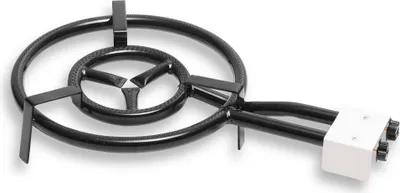 Immagine prodotto di Briebe MOD400 Bruciatore a gas a doppio anello per paella 40-20cm Adatto a padelle per paella da 30 a 60 cm Ø Nero