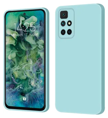 Produktbild von Hülle für Xiaomi Redmi 10 Case Cover Bumper Smartphone Softgrip Schutzhülle Farbe: Hellblau