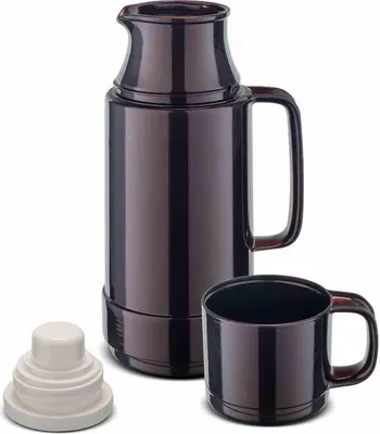 Produktbild von ROTPUNKT Isolierflasche 80 0,25 l | Glaskolben mit Doppelwand | über 24 h heiß, 36 h kalt | BPA-frei | Schraubverschluss, Trinkbecher | Germany |