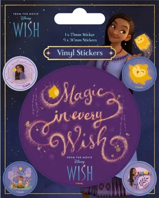 Produktbild von Wish - Aufkleber, Vinyl 5er-Pack TA11476 (Einheitsgröße) (Violett)