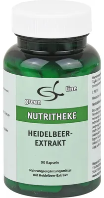 Produktbild von Green Line Nutritheke Heidelbeerextrakt Kapseln, 90 St. Kapseln