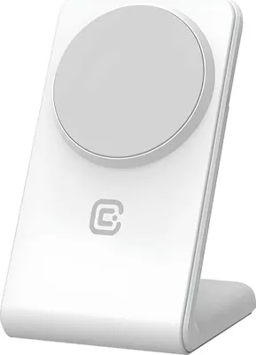 Produktbild von Crong, Qi 2-in-1 Wireless Charger mit MagSafe für iPhone & AirPods, Weiß