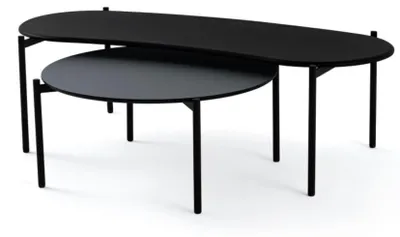 Productafbeelding van Design salontafel, woonkamertafel, bijzettafel, luxe tafel, set van 2