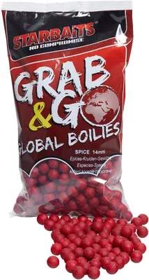Produktbild von Starbaits Grab & Go Global Boilies 14mm 1Kg Spice