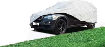 Produktbild von CARPASSION Autoabdeckung Schutzhülle Grau Innenbereich Außenbereich 465cm 137cm XL