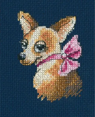Zdjęcie produktu dla Zestaw do haftu krzyżykowego RTO "Kokette" z elementami drewnianymi, wzór do haftowania, 6,5 x 8,5 cm